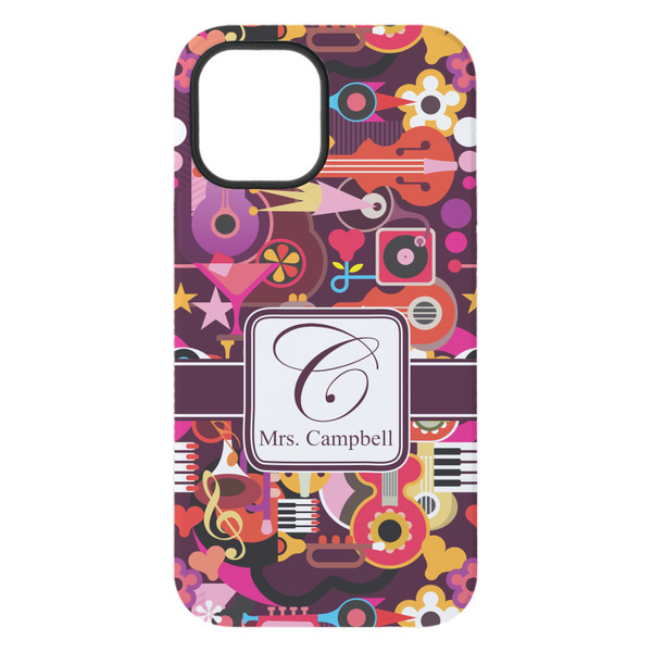 Abstract Music iPhone 15 Plus Tough Case - Back