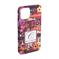 Abstract Music iPhone Case - Plastic - iPhone 15 Pro (Personalized)