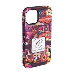 Abstract Music iPhone Case - Rubber Lined - iPhone 15 Pro (Personalized)