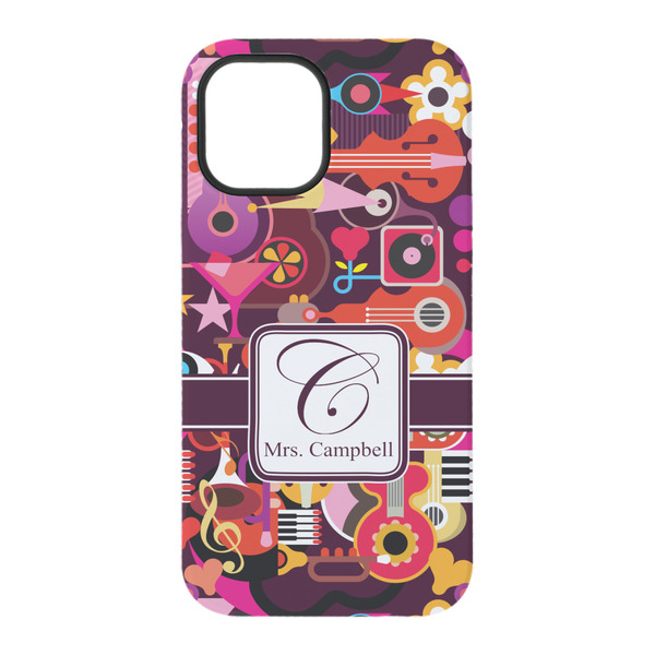 Abstract Music iPhone 15 Pro Tough Case - Back