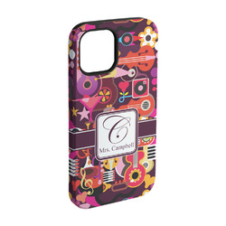 Abstract Music iPhone Case - Rubber Lined - iPhone 15 (Personalized)