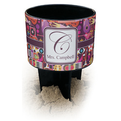 Abstract Music Black Beach Spiker Drink Holder (Personalized)