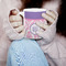 Pink, White & Purple Damask 11oz Coffee Mug - LIFESTYLE