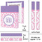 Pink, White & Purple Damask 11x14 - Canvas Print - Approval