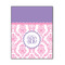 Pink, White & Purple Damask 11x14 Wood Print - Front View