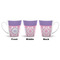 Pink, White & Purple Damask 12 Oz Latte Mug - Approval