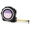 Pink, White & Purple Damask 16 Foot Black & Silver Tape Measures - Front