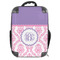 Pink, White & Purple Damask 18" Hard Shell Backpacks - FRONT
