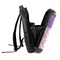 Pink, White & Purple Damask 18" Hard Shell Backpacks - SIDE OPEN