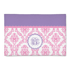 Pink, White & Purple Damask 2' x 3' Indoor Area Rug (Personalized)