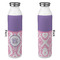 Pink, White & Purple Damask 20oz Water Bottles - Full Print - Approval