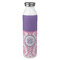 Pink, White & Purple Damask 20oz Water Bottles - Full Print - Front/Main