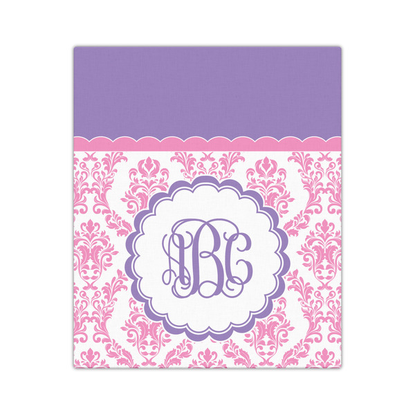 Pink, White & Purple Damask 20x24 - Canvas Print - Front View