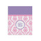 Pink, White & Purple Damask Poster - Matte - 20x24 (Personalized)