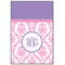 Pink, White & Purple Damask 20x30 Wood Print - Front View