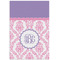 Pink, White & Purple Damask Poster - Matte - 24x36 (Personalized)