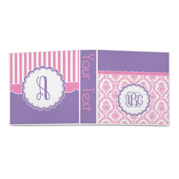 Pink, White & Purple Damask 3-Ring Binder Approval- 2in