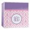Pink, White & Purple Damask 3-Ring Binder - 2 inch (Personalized)