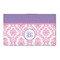 Pink, White & Purple Damask 3'x5' Patio Rug - Front/Main