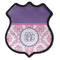 Pink, White & Purple Damask 4 Point Shield