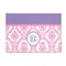 Pink, White & Purple Damask 4'x6' Indoor Area Rugs - Main