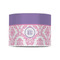 Pink, White & Purple Damask 8" Drum Lampshade - FRONT (Poly Film)
