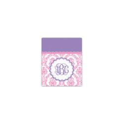 Pink, White & Purple Damask Canvas Print - 8x10 (Personalized)