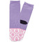Pink, White & Purple Damask Adult Crew Socks
