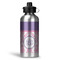 Pink, White & Purple Damask Water Bottles - 20 oz - Aluminum (Personalized)