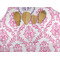 Pink, White & Purple Damask Apron - Pocket Detail with Props