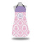 Pink, White & Purple Damask Apron on Mannequin