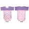 Pink, White & Purple Damask Baby Bodysuit Approval