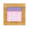 Pink, White & Purple Damask Bamboo Trivet with Ceramic Tile Insert (Personalized)