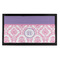 Pink, White & Purple Damask Bar Mat - Small (Personalized)