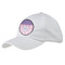Pink, White & Purple Damask Baseball Cap - White