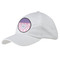 Pink, White & Purple Damask Baseball Cap - White (Personalized)