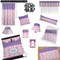 Pink, White & Purple Damask Bedroom Decor & Accessories2