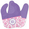 Pink, White & Purple Damask Bibs - Main New and Old