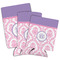 Pink, White & Purple Damask Can Coolers - PARENT/MAIN