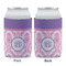 Pink, White & Purple Damask Can Sleeve - APPROVAL (single)