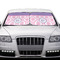 Pink, White & Purple Damask Car Sun Shades - IN CONTEXT