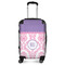 Pink, White & Purple Damask Carry-On Travel Bag - With Handle