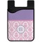 Pink, White & Purple Damask Cell Phone Credit Card Holder