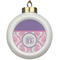 Pink, White & Purple Damask Ceramic Ball Ornaments Parent
