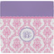 Pink, White & Purple Damask Ceramic Tile Hot Pad (Personalized)