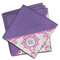 Pink, White & Purple Damask Cloth Napkins - Personalized Dinner (PARENT MAIN Set of 4)