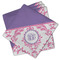 Pink, White & Purple Damask Cloth Napkins - Personalized Lunch (PARENT MAIN Set of 4)
