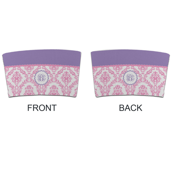 Pink, White & Purple Damask Coffee Cup Sleeve - APPROVAL