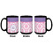Pink, White & Purple Damask Coffee Mug - 15 oz - Black APPROVAL