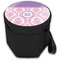 Pink, White & Purple Damask Collapsible Personalized Cooler & Seat (Closed)